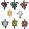 Gros porte-clés haute qualité strass infirmière belle tortue Animal rétractable Badge bobine porte-carte d'identité