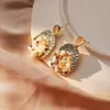 Lampadario pendente Orecchini in pietra coreana Donna Accessori per gioielli di moda in metallo geometrico 2021 Regalo per ragazza di San Valentino Oro