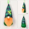 Party Supplies Patrick's Day Hanging Gnome Ornaments Irish Handmade Leprechaun Tomet Lucky Clover Decorations ZC744