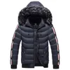 Men Winter Jacket Parkas Coat Brand Casual Warm Thick Waterproof Padded Coats Fur Collar Hooded Men's 211214