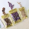 400pcs Sabor Herb Gold Flower Zipper Bags Seco Tabaco Saco de varejo embalagem América do Norte