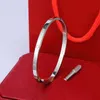 Bracelet de diseñador Braceletas de diamantes Mujeres Goldia de amor Bangle Bangle Cartis Cartis de boda Fashion Luxury Jewelry312r