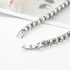 Hip Hop lodowane łańcuchy biżuterii Pełny diamentowy łańcuch tenisowy Łańcuch tenisowy pojedynczy rzęd