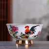 Jingdezhen Keramik Antike Schüssel Geschirr Haushalt Schüssel Nudelnschale Gold Gemalte Große Reissuppe High Foot