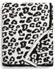 Barfota mjukt filt hem polyester mikrofiber fjäder garn sjal leopard zebra jacquard stick kast filt2810298