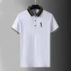 Designers de luxo Homens Camisa polo masculina Moda Bordado Letras Estampa Respirável Homens Casuais Tops Mulheres Camisetas Manga Curta Alta Qualidade S-2XL#17