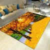 Alfombras de flores 3D, felpudo para pasillo, dormitorio, sala de estar, océano, alfombras para niños, cocina, escaleras, alfombras antideslizantes para pasillo de Hotel