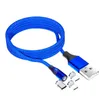 Câbles micro USB de chargeur magnétique Type C, charge rapide, fil de téléphone de voiture