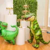 誕生日の赤ちゃんシャワーの装飾のための105ピースの恐竜の風船ガーランドキット、そしてT REX、Velociraptor、Brontosaurus 210719