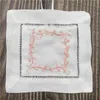 Lot de 50 sacs tendance 15,2 x 15,2 cm pour décoration d'intérieur/parfums d'intérieur/sachets en lin blanc, collection de mouchoirs de mariée.