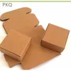100pcs Kraft cadeau emballage boîte de papier en carton, petite boîte d'artisanat kraft de savon artisanal naturel, boîte de papier de carton kraft 210724