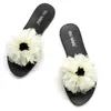 Slipare Elegant kvinno Slipper Bekväm Bohemian Flower Foral Non-Slip Flat Summer Sandals Beach Shoes Home #0701