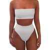 Maillot de Bain Femme 1 Set Femme Maillot de Bain Bikini Bas Prix Sans Rembourrage Couleur Unie Mode Matière Très Fine Respirable Pour Vacances à la Plage