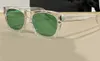 نظارات شمسية ساحة بسيطة شفافة إطار ضوء عدسة الصيف الأشعة فوق البنفسجية نظارات واقية الأخضر للجنسين الفاخرة مصمم الكلاسيكية Sunglasse 402 بارد
