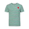 Designer Men's T-Shirts Men Fashion Striped Shirt High Quanlity T Shirt Casual Women Shirts Badge Cotton Embroidery stripe Short Sleeve Summer