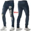 Jeans masculinos 2021 Homens de cor pura e americanos de coloração pura calças de pernas pequenas de pernas de hip-hop