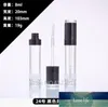 Bouteilles de stockage pots 10pcs 5ml Tube de brillant à lèvres vides Noir Rose Purple Lipgloss Bollte Diy Tool Coteur cylindrique Vente en gros1