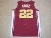 Mens Carter Richmond Oilers Basketball 22 Timo Cruz Red Shirts University Jerseys billig mixordning