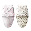 Sacs de couchage pour bébés nés bébé Swaddle Wrap lope 100% coton 0-3 mois Swaddling Sleepsack 211025