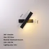 Led Indoor Wall Lamps 7W 12W Rotation Modern Sconce stair Light Fixture Hallway Living Room