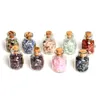 9 bottiglie Mini pietra burattata Gemstone Mine Chip Sz Crystal Healing Pietre preziose burattate Reiki