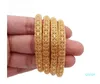 24k Inde Ethiopien Jaune Jaune Solide Gold Lovely Bracelets pour Femmes Girls Party Bijoux BanglesBracePelet Cadeaux Y1126
