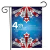 Onafhankelijkheidsdag Flag Brief Afdrukken Tuin Vlag Zomer Outdoor Tuin Decoratie Vlaggen 15 Stijl 45 * 30cm T500676