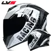 Motorhelmen Volledig helm Venom Men Dubbele lens Motorcross Accessoires Motorbike dot goedgekeurd Bluetooth Antifog 702