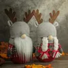 Dekorativa objekt Figuriner Rudolph Creative Festival Doll dekoration Ornaments för hem Kawaii Room Decor Miniates Christmas Accessori