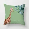 Cuscino/cuscino decorativo pianta di cuscino nordico pastorale verde cuscino country carino giraffa cuscino copertura da soggio