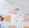 Последние 120x70 см. Одеяло, Baby Bubble Хлопок Шестислойная марлевая пленка Мультфильм, множество стилей на выбор, поддержка настройки