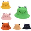 Rodzic-dziecko kreskówka żaba wiadro kapelusz panama czapka wędkarska cute froggy kapelusz mężczyzna kobiet bob chapeau odkryty słońce rybak kapelusze