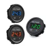 Voltímetro de la motocicleta del coche DC 5-48V Mini Digital WaterproofLED Panel Tester Display Round Volt Meter Gauge