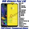 9D Full Cover Tempered Glass Telefon Skärmskydd för LG Q92 5G Q52 Q61 Q630 Q51 Q31 Q70 Q60 Q6 Q8 Q7 Q6 q Stylus Stylo 6 5 3 Tridute Empire