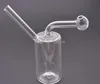 Mini bruciatore a nafta in vetro economico per piattaforme petrolifere Bong ad acqua piccolo bruciatore a nafta pipa ad acqua dab rig bong Ash Catcher Narghilè Pipa da fumo