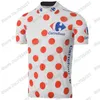 Francia Tour Leader Cycling Jersey Set Amarillo Verde blanco Polka Dot Ropa De Road Bike Camisetas Traje MTB Maillot Racing Conjuntos
