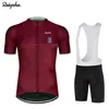 Set da corsa Set da ciclismo 2022 Abbigliamento da bici Team Jersey Kit Raphaful Uomo Manica corta MTB Abbigliamento Uniforme Ropa Ciclismo Hombre