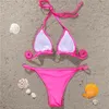 Sommer Diamant Strass Bikini Set für Frauen Tank Weste BHs + Shorts Badeanzug 2 Stück Bademode Strand Bademode Schwimmen Badesets