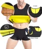 Men's Body Shapers Men's S-5XL Slimming Shaper Neoprene Sauna Vest Men Weight Loss Gym Shirts Sports Top Jacket Waist Trainer Belt