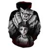 Herren Hoodies Sweatshirts Clown Hoodie Männer Mode Streetwear Lose 3D Druck Sweatshirt Gothic Hip Hop Lustige Große Größe Pullover