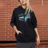 Oversize meisjes Streetwear losse hoodies mode dames dikke katoen hoodie casual vrouwelijke schattige truien vrouwen chic 210427