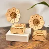 Creatieve verjaardag geschenken retro muziekdoos DIY handgemaakte fonograaf houten muziekdozen voor meisjes