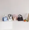 Borsa per bambina piccola borsa a tracolla con catena a trama mini borsa principessa in colore a contrasto per bambini