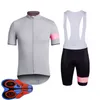 2021 Letni oddychający zespół Rapha Ropa Ciclismo Jersey Set Mens krótkie motocykle rowerowe