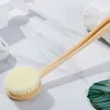 NEWPlastic Oval Bath Brush Long Handle Soft Bristle Body Brushes Bathing Shower Back Spa Scrubber Bathroom Washing Supplies RRA9638