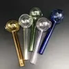 200pcs Pyrex Glass Oil Burner Pipe Clear Color quality pipes transparent Great Tube tubes Nail tips