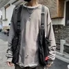 Chest Bag Men Functioneel Vest Korea Harajuku Street Style Grote capaciteit Crossbody voor vrouwen Black Cotten Messenger herenvesten Stra22