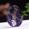 46*35*6MM Carved Natural Rainbow Fluorite Butterfly Waterdrop Pendants Beads Crystal Charms Craft Supplies for DIY Jewelry Making Crafting Findings Accessory
