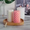Craft Tools 3D Silicone Candle Mold Bubble Cylindrisk DIY Craft Form Form för Candle Making Wax Soap Polymer Clay Resin KDJK2202
