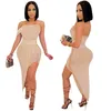 Fashion sexy empire strapless women Sequins Party dresses 2023 summer Women's rhinestone design Dress beautiful Nightclub tight Net yarn shirts woman clothes 5046